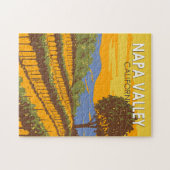 Puzzle Napa Valley California Travel Art Vintage (Horizontal)