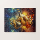 Puzzle Napoleon Cat Riding Horse Through Galaxy (Horizontal)