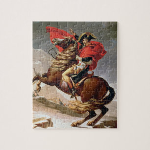 Puzzle Napoléon croisant les Alpes, c.1800 (huile sur la