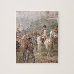 Puzzle Napoléon et ses troupes (huile sur panneau) (pair