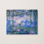 Puzzle Nappes D'Eau<br><div class="desc">Water Lilies est une série de plus de 200 peintures à l'huile réalisées par l'impressionniste Claude Monet français. Ce tableau,  achevé en 1919,  présente des tons bleu et rose.</div>