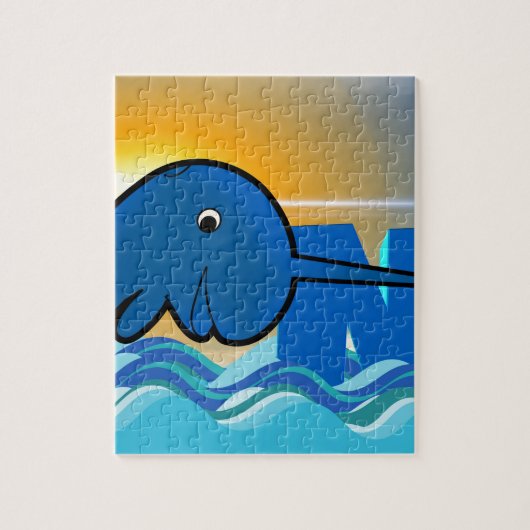 Puzzle narwhal (Vertical)