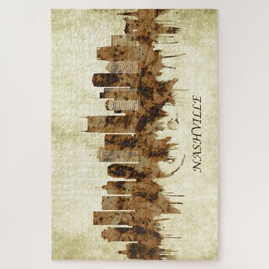 Puzzle Nashville Tennessee Cityscape (Vertical)