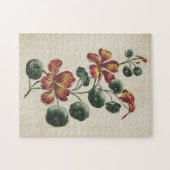 Puzzle Nasturtium végétal vintage (Horizontal)