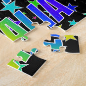 Puzzle "NATALIA" Prénom, Amusant "HEUREUX ANNIVERSAIRE" (Côté)