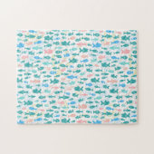 Puzzle Natation Poisson mignon Motif nautique difficile (Horizontal)