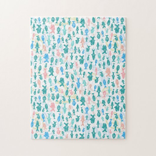 Puzzle Natation Poisson mignon Motif nautique difficile (Vertical)