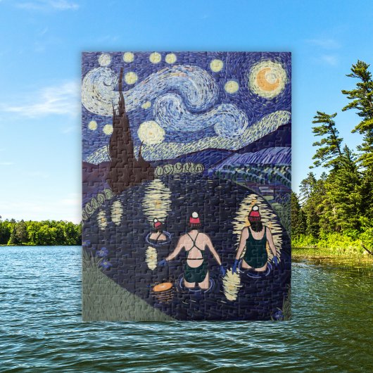 Puzzle Natation sauvage Van Gogh Starry Nuit Anniversaire