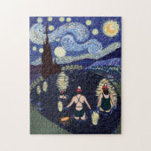 Puzzle Natation sauvage Van Gogh Starry Nuit Anniversaire (Vertical)