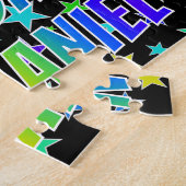 Puzzle "NATHANIEL" Prénom, amusant "HEUREUX ANNIVERSAIRE" (Côté)