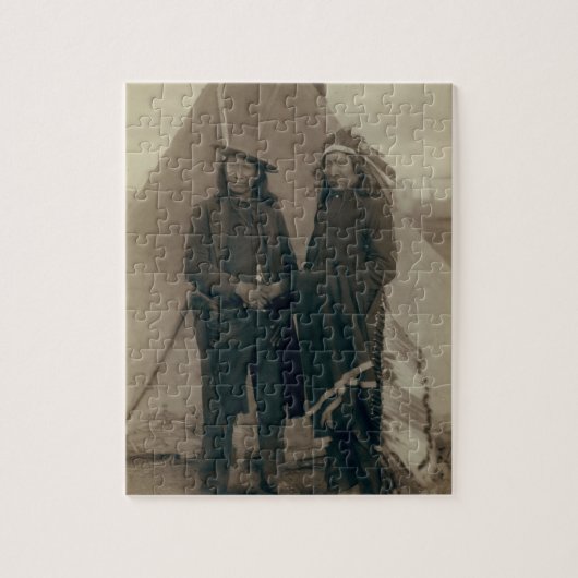 Puzzle Natifs américains américains de cru de cheval de (Vertical)