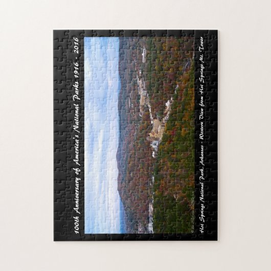 Puzzle National Park Anniversary Hot Springs Vue d'automn (Vertical)