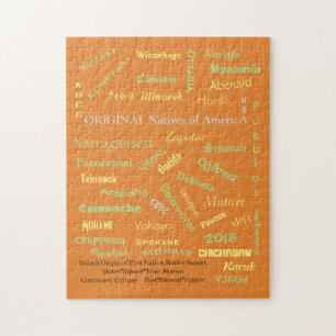 Puzzle/Native American Names/mmetropolim design Legpuzzel