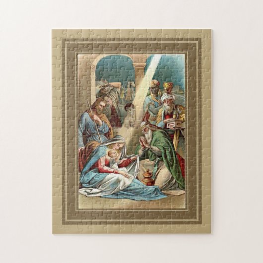 Puzzle Nativité Avec Les Hommes Sages (Vertical)