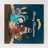 Puzzle Nativité de Noël mignonne (Horizontal)