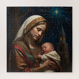 Puzzle Nativité de Noël Vierge Marie & Jésus