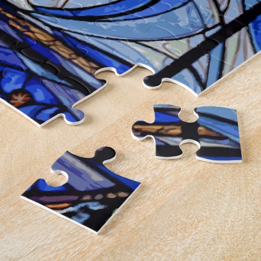 Puzzle Nativité du style Verre Trait (Côté)