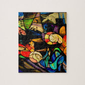 Puzzle Nativité du style Verre Trait (Vertical)