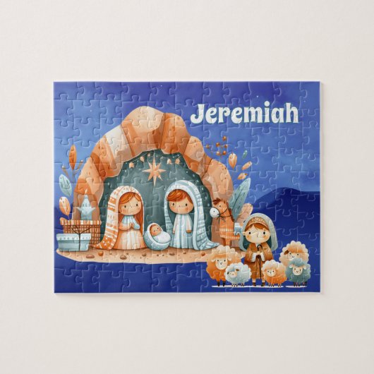 Puzzle Nativité personnalisée (Horizontal)