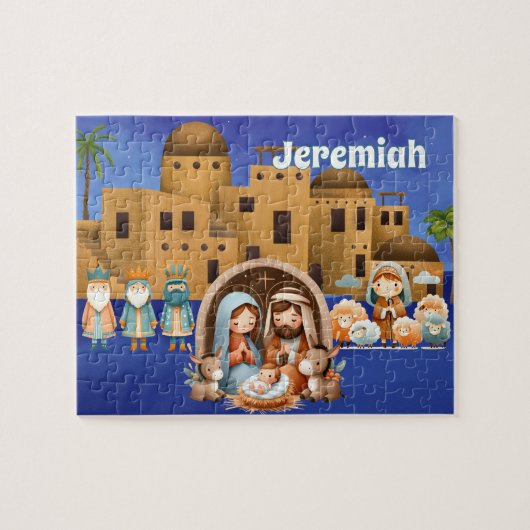 Puzzle Nativité personnalisée (Horizontal)