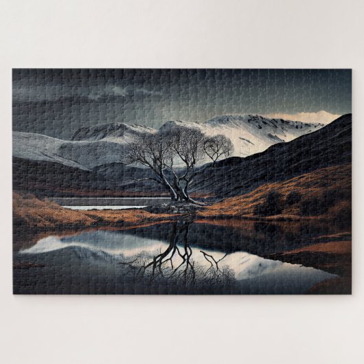 Puzzle Nature Beauté Tranquille Reflétant Dans L'Eau Calm (Horizontal)