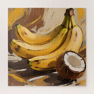 Puzzle Nature morte aux bananes et coco