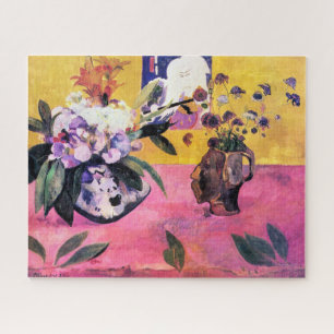 Puzzle Nature morte avec vase en forme de tête   Paul Gau