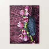 Puzzle Nature morte de tulipes roses (Vertical)