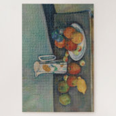 Puzzle Nature morte, pichet de lait et fruits sur une tab (Vertical)