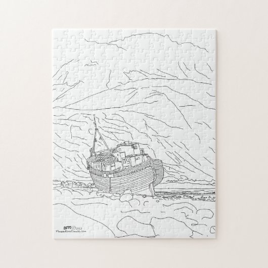 Puzzle Naufrage de Corpach en Écosse (Vertical)