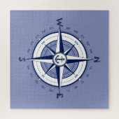 Puzzle Nautical Anchor, Nautical Compass, Celtic circle (Horizontal)