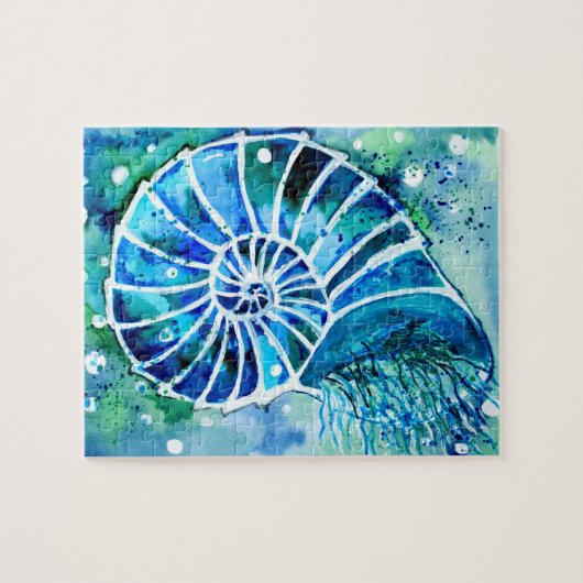 Puzzle Nautilus turquoise (Horizontal)