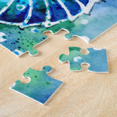 Puzzle Nautilus turquoise (Côté)