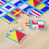 Puzzle nautique de double de drapeau (Côté)