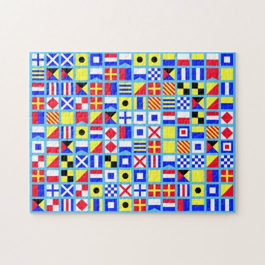 Puzzle nautique de double de drapeau de pirate (Horizontal)