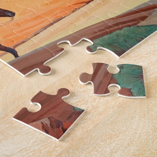 Puzzle Navajos dans un canyon par Maynard Dixon (Côté)