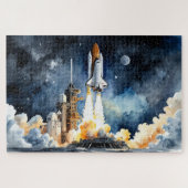 Puzzle Navette de lancement de fusée (Horizontal)