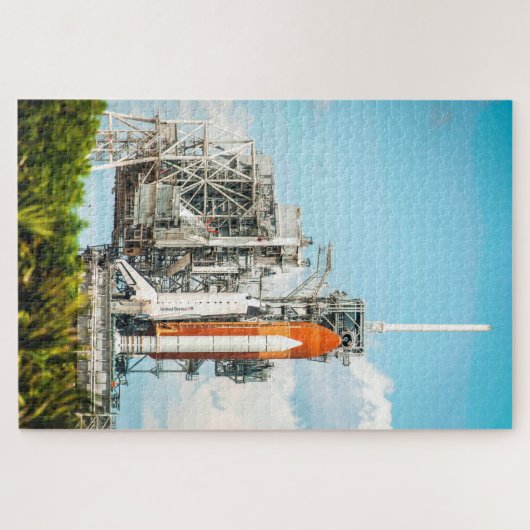 Puzzle Navette Spatiale Endeavor Sur Lancement Pad Photo (Horizontal)