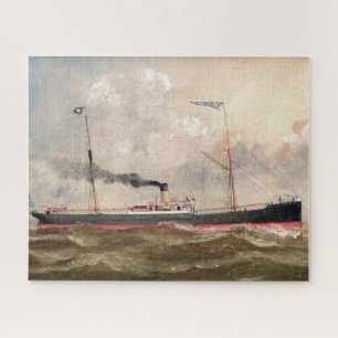 Puzzle Navire à vapeur Louise années 1800