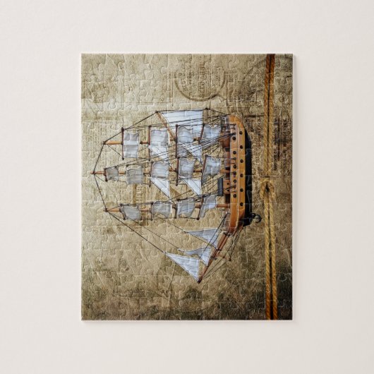 Puzzle Navire à voile rustique (Vertical)