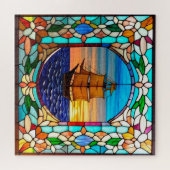 Puzzle Navire à voiles au coucher du soleil (Horizontal)