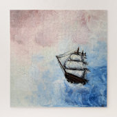 Puzzle Navire dans les nuages mystère bordures Mer Océan  (Vertical)