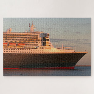 Puzzle Navire de croisière 2 : Reine Marie 2 tôt le matin
