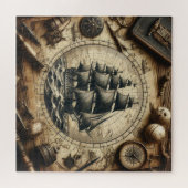 Puzzle Navire de pirates ancien 4 (Horizontal)