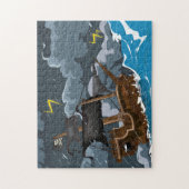 Puzzle Navire Pirate dans la Tempête (Vertical)