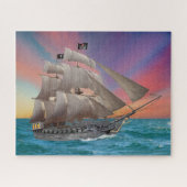 PUZZLE NAVIRE PIRATE DE NOIR-BEARD (Horizontal)