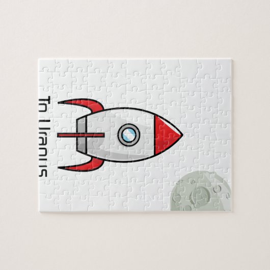 Puzzle Navire spatial et planète (Horizontal)