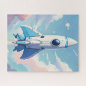 Puzzle Navire spatial volant dans le ciel (Horizontal)