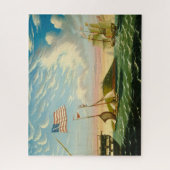 Puzzle Navires Clipper Boston Harbor 1800s (Vertical)