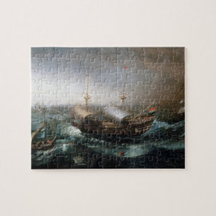Puzzle Navires marchands néerlandais et un Smalschip